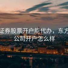 东方证券股票开户能代办，东方证券公司开户怎么样