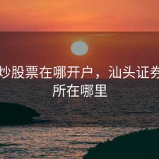 汕头炒股票在哪开户，汕头证券交易所在哪里