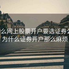 为什么网上股票开户要选证券公司，为什么证券开户那么麻烦