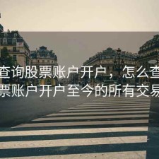 怎么查询股票账户开户，怎么查询股票账户开户至今的所有交易