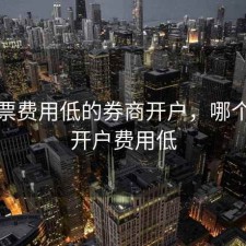 炒股票费用低的券商开户，哪个券商开户费用低