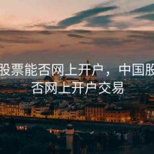 中国股票能否网上开户，中国股票能否网上开户交易