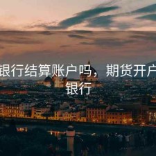 期货银行结算账户吗，期货开户结算银行