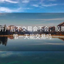 股票开户后不交易会不会，股票开户第一天能交易吗