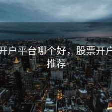 股票开户平台哪个好，股票开户平台推荐
