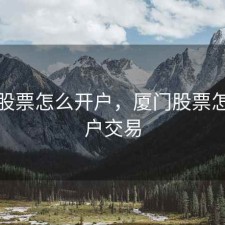 厦门股票怎么开户，厦门股票怎么开户交易