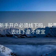 股票新手开户必须线下吗，股票开户去线下是不便宜