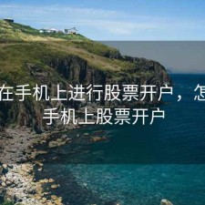 怎样在手机上进行股票开户，怎么在手机上股票开户