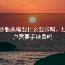 开户炒股票需要什么要求吗，炒股开户需要手续费吗