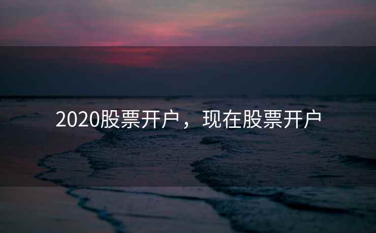 2020股票开户，现在股票开户  第1张