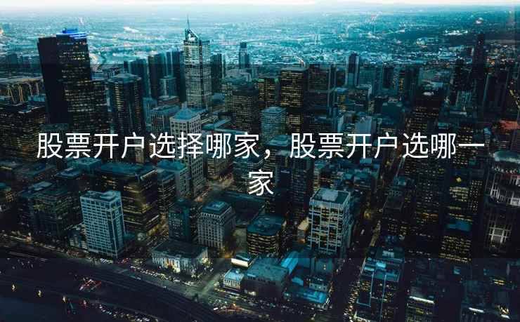 股票开户选择哪家，股票开户选哪一家  第2张