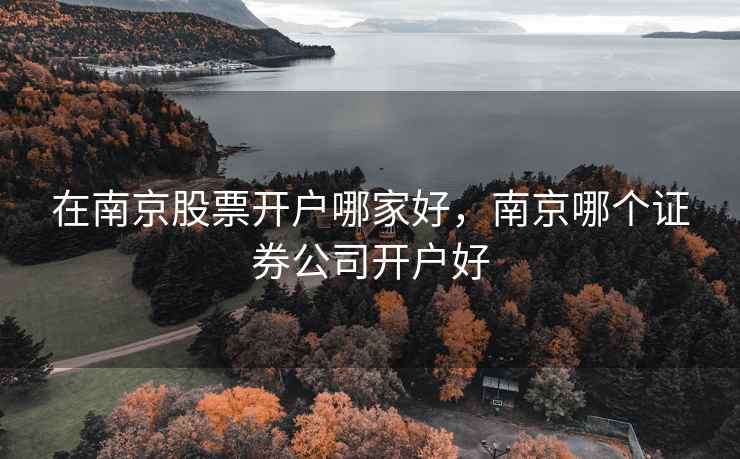在南京股票开户哪家好，南京哪个证券公司开户好  第2张