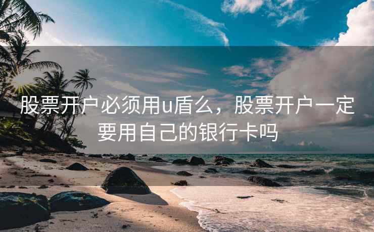 股票开户必须用u盾么，股票开户一定要用自己的银行卡吗  第1张
